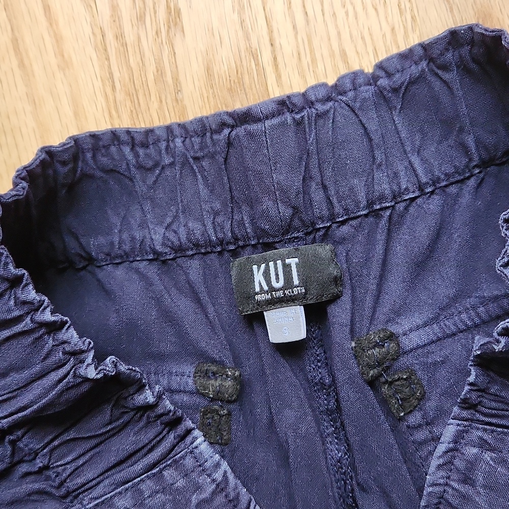 KUT FROM THE KLOTH Katana Shorts, Navy, Size Small - Picture 3 of 4